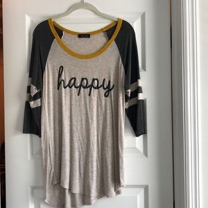 Happy Baseball Tee